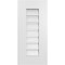 Ekena Millwork Vertical Surface Mount PVC Gable Vent: Functional, w/ 3-1/2"W x 1"P Standard Frame, 12"W x 26"H GVPVE12X2601SF - alternate 1